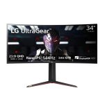 LG 34″ UltraGear Quad HD 3440 x 1440 2K 160Hz (OC) 1ms 2xHDMI DisplayPort Radeon FreeSync 2 NVIDIA G-Sync Compatible USB 3.0 Hub Nano IPS Curved Gaming Monitor – 34GN850-B