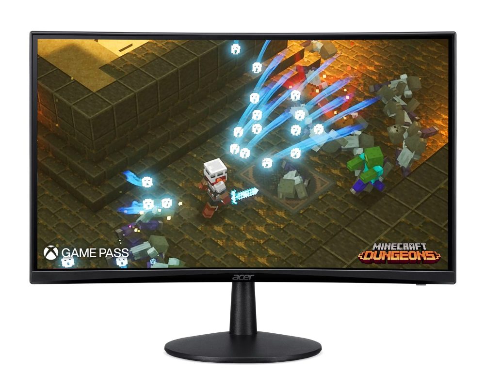 Acer Nitro 23.6" inch Curved Full HD Gaming Monitor (New) - Black (ED240Q Sbiip)