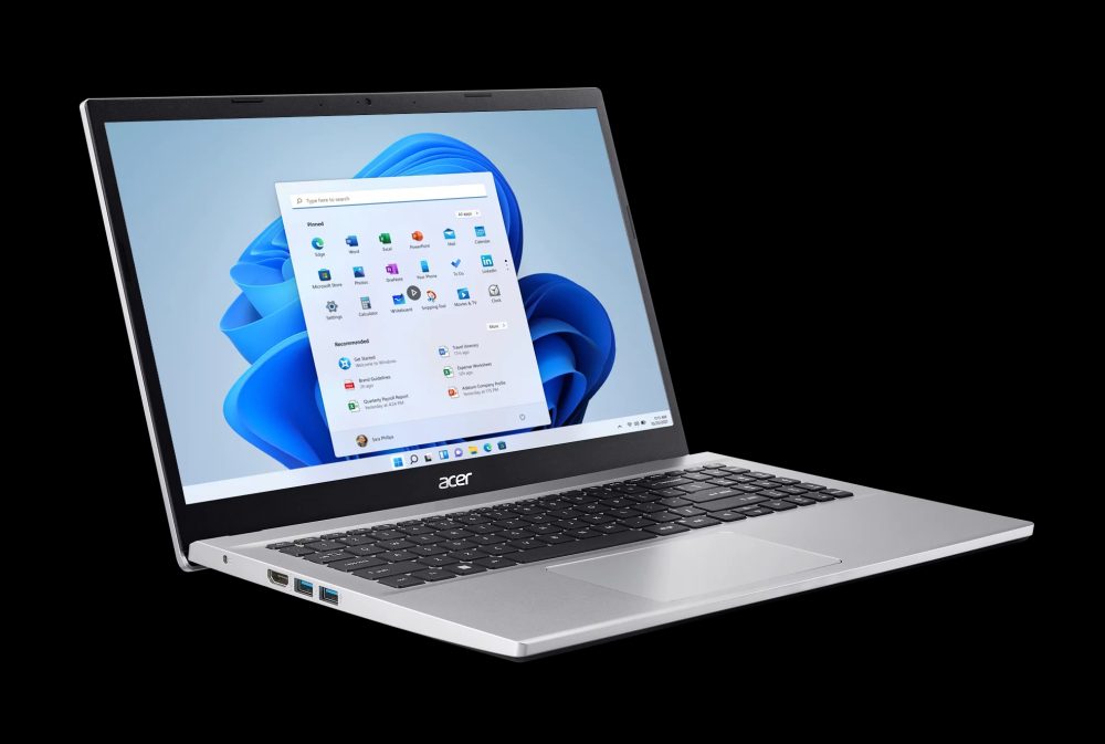 Acer Aspire 3, 15.6" Full HD Display, 12th Gen Intel Core i5-1235U, Intel Iris Xe Graphics, 8GB DDR4, 256GB NVMe SSD, Silver, Windows 11 Home, A315-59-53ER
