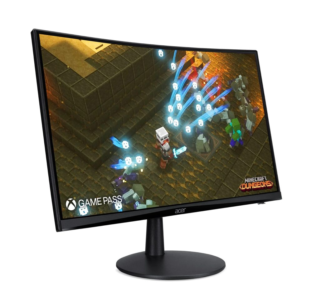 Acer Nitro 23.6" inch Curved Full HD Gaming Monitor (New) - Black (ED240Q Sbiip)