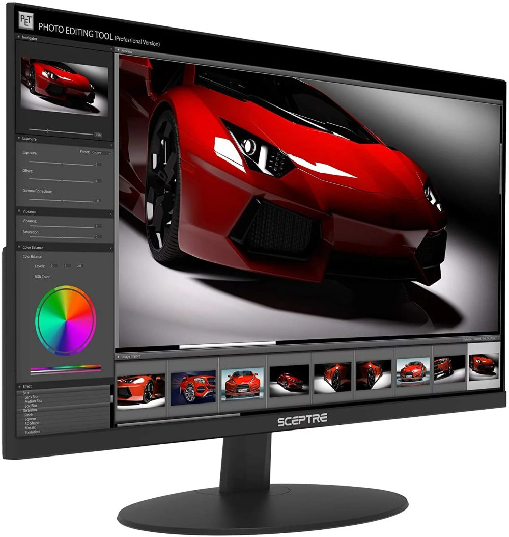 Sceptre 20" Ultra Thin 1600x900 HDMI VGA 75Hz 5ms Frameless LED Monitor - E205W-