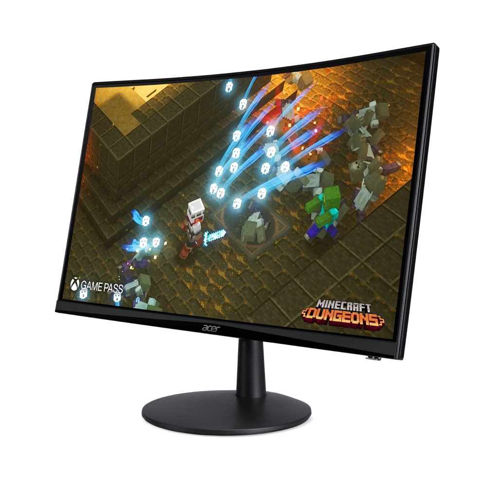 Acer Nitro 23.6" inch Curved Full HD Gaming Monitor (New) - Black (ED240Q Sbiip)