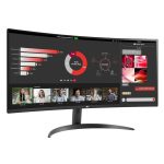 G 34 inch Curved Ultrawide™ WQHD (3440 x 1440) Monitor, Black- 34WR50QC-B, New
