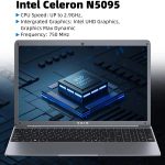 SGIN 15.6inch Laptop 12GB DDR4 512GB SSD Windows 11 with Intel Celeron N5095A Full HD 1920×1080