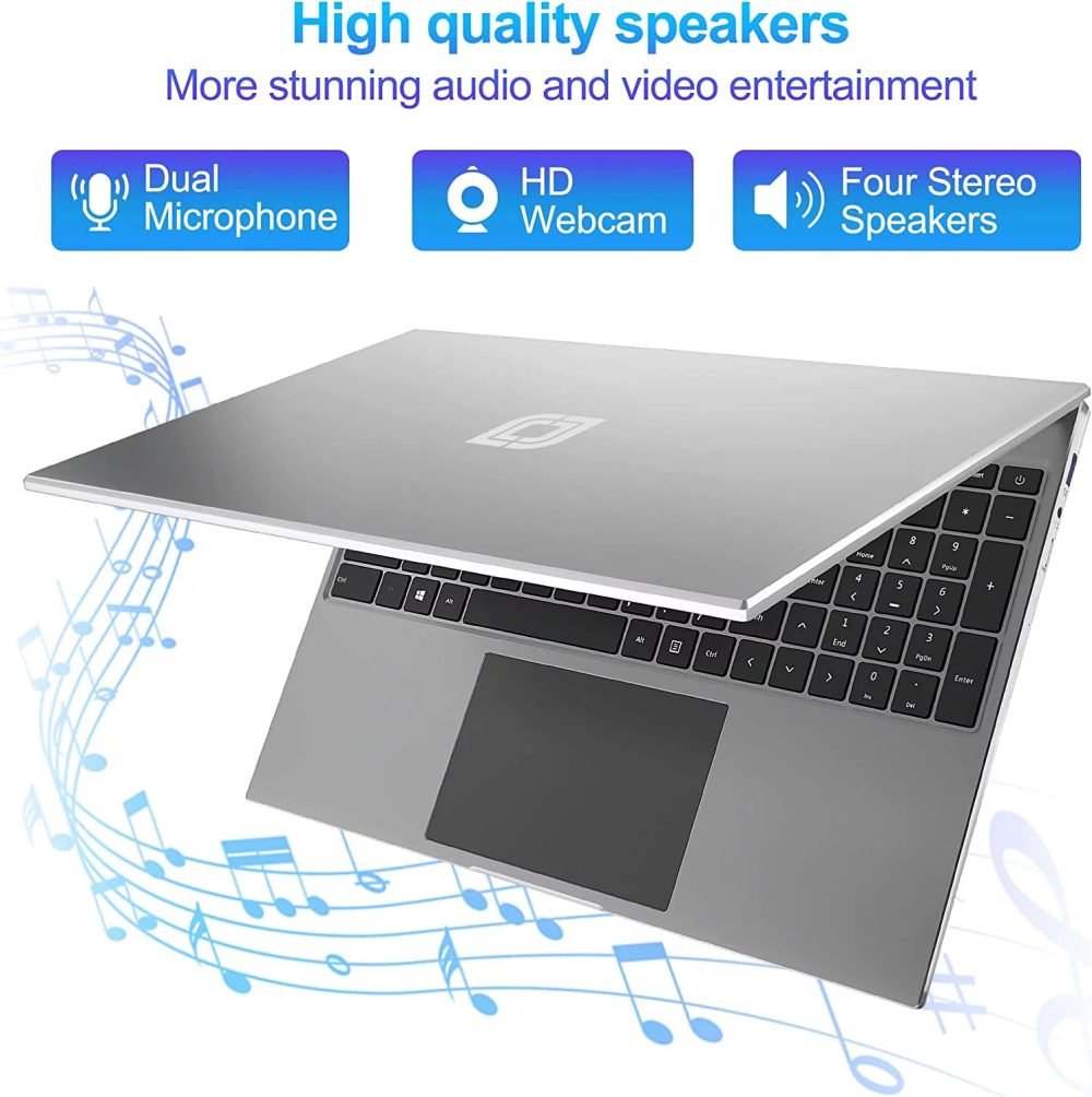 Jumper 16in Windows 11 Laptop 16GB RAM 512GB SSD Computer 4-Core Intel Celeron 1920*1200 IPS Screen