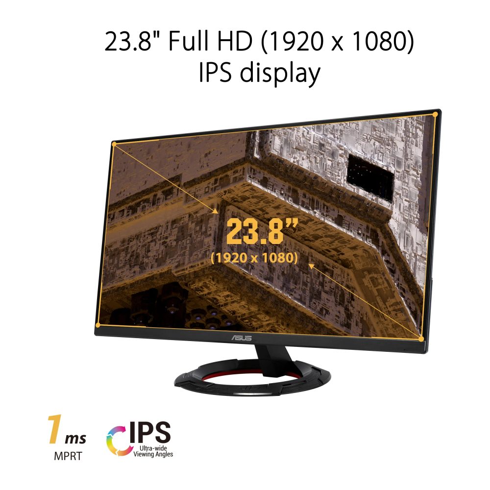 ASUS TUF Gaming 23.8” FHD (1920x1080) Gaming Monitor, IPS, 165Hz , 1ms, Black, VG249Q1RY, New