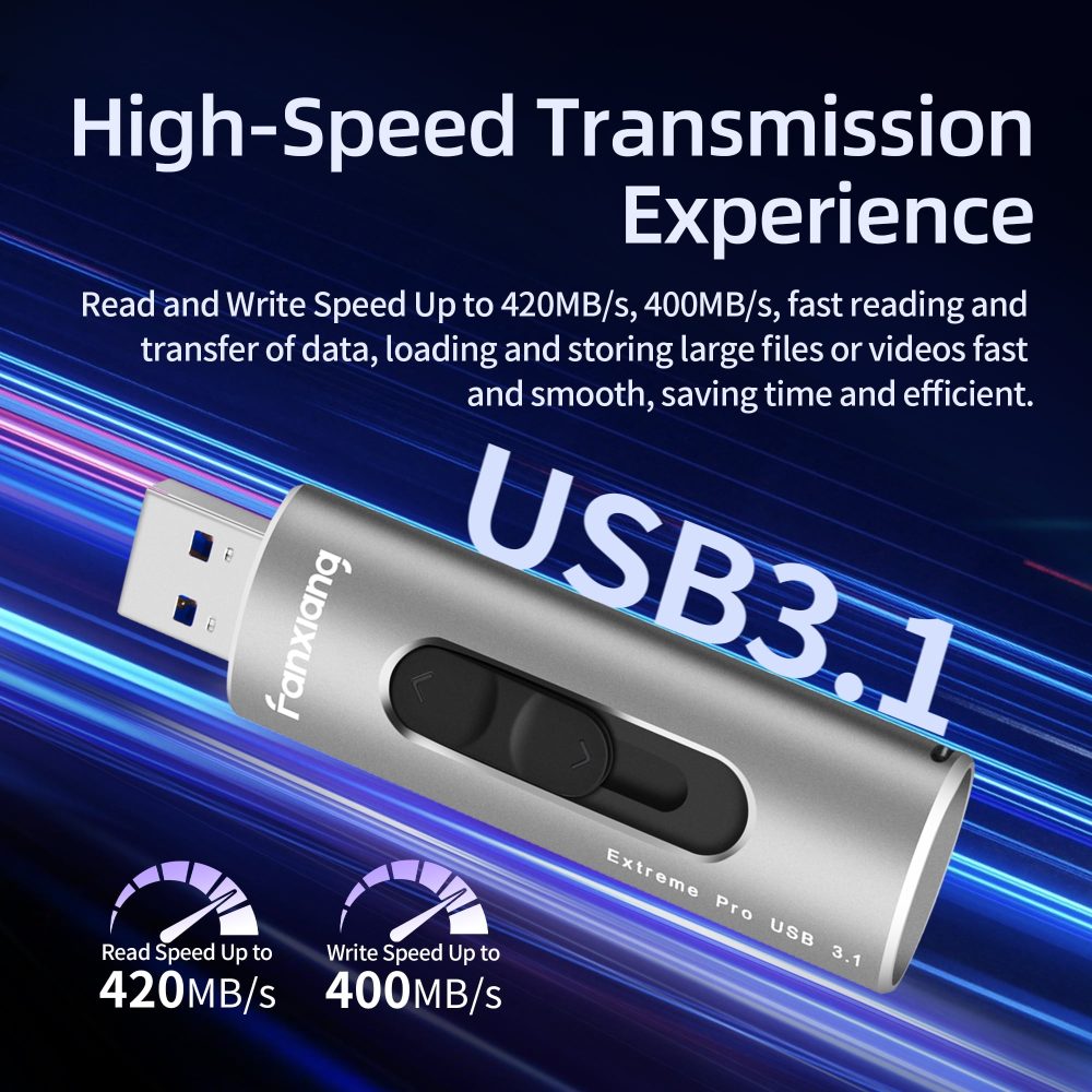 Fanxiang F306 PSSD 1TB USB Portable Flash Drive USB 3.1 420MB/s Pen drive High-Speed Thumb Drive for PC Laptop Car U Disk External SSD