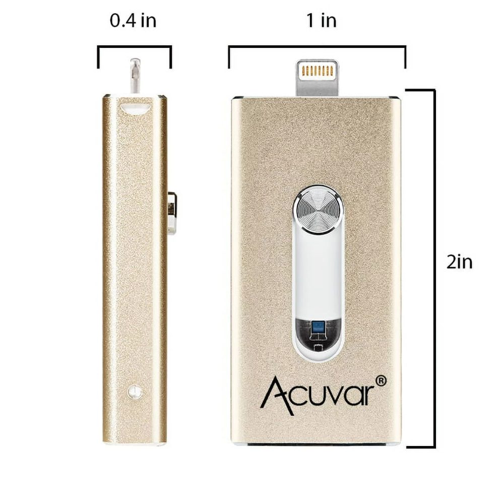 Acuvar 64GB Portable USB Flash Drive for all iPhone, iPad iOS Devices and all computers