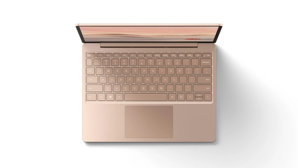 Microsoft Surface Laptop Go, 12.4" Touchscreen, Intel Core i5-1035G1, 8GB Memory, 128GB SSD, Sandstone, THH-00035