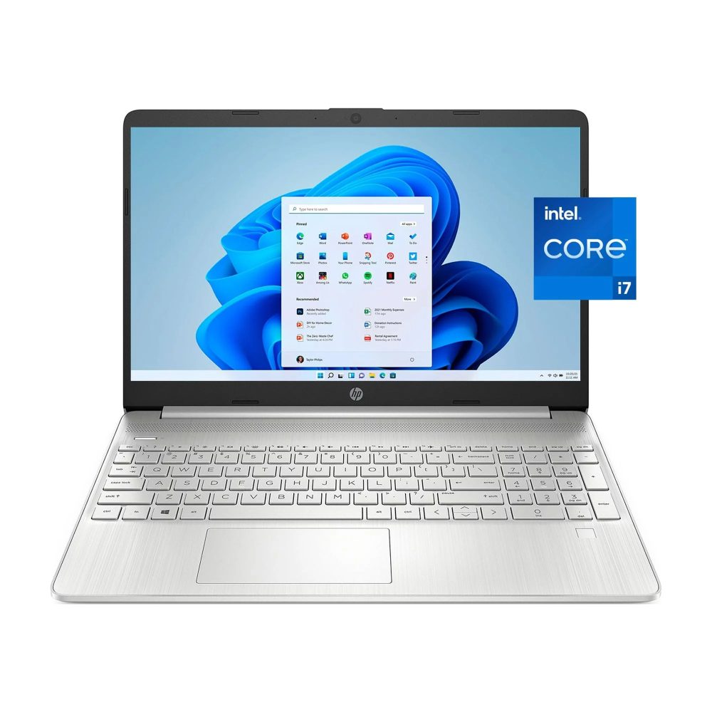 HP 15.6" Laptop, Intel Core i5-1135G7, 2.4GHz Intel Iris Xe Graphics, 8GB Ram 512GB SSD, Windows 11, Natural Silver, 15-dy2152wm