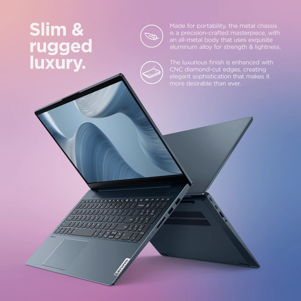 Lenovo Ideapad 5 15.6" FHD IPS Laptop, AMD Ryzen 7 5825U, 16GB RAM, 512GB SSD, Abyss Blue, Windows 11 Home, 82SG00BLUS