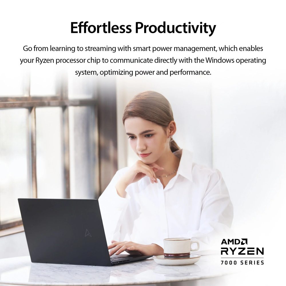ASUS Zenbook 14” OLED Touch PC Laptop, AMD Ryzen 7 7730U, 16GB, 512GB, Windows 11, UM3402YA-WS74T